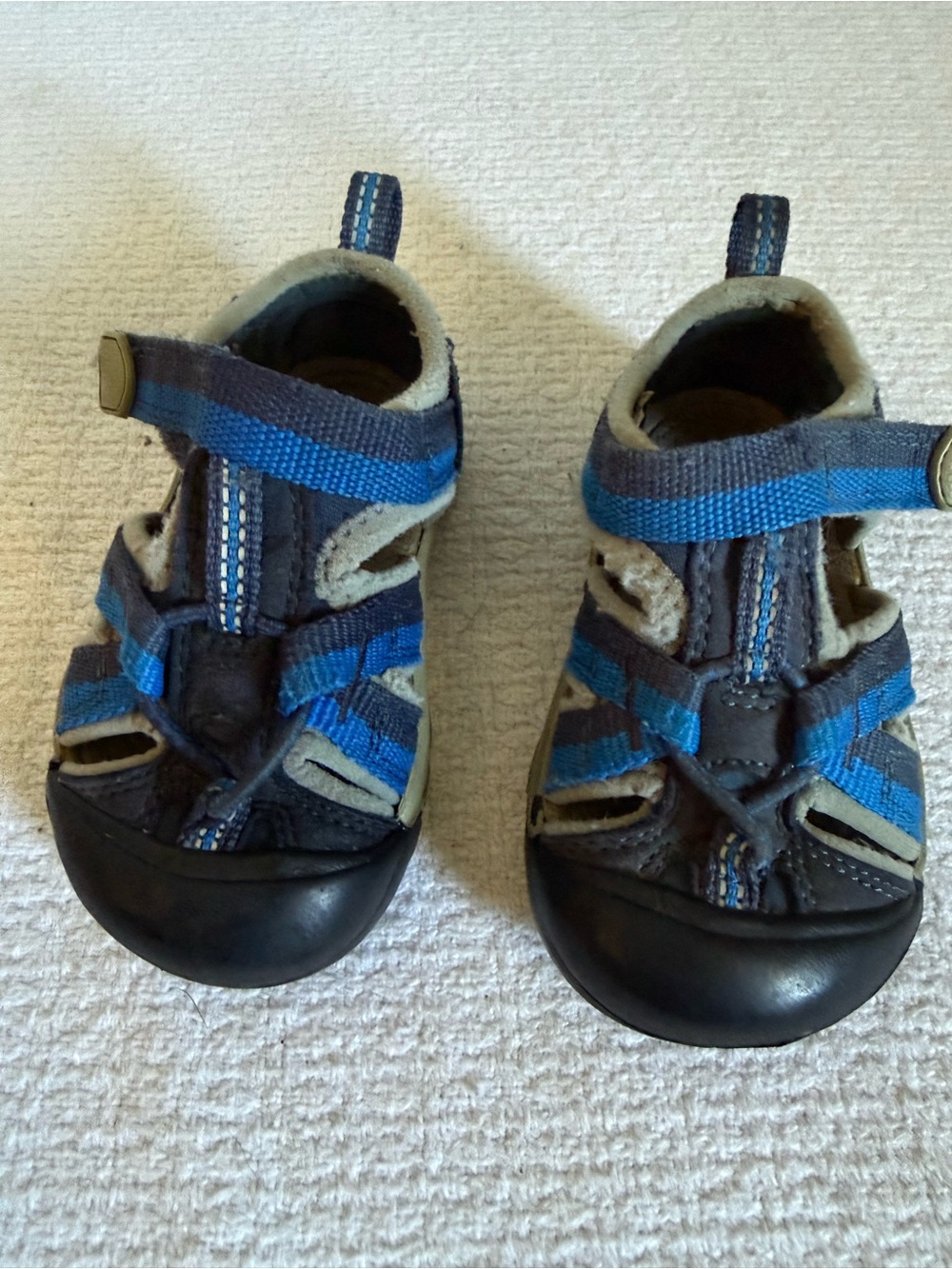 Keen Blue and Gray Kids Closed-Toe Sandals
